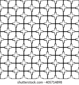 Black and white geometric seamless pattern in modern stylish. Abstract background. Vector seamless pattern.