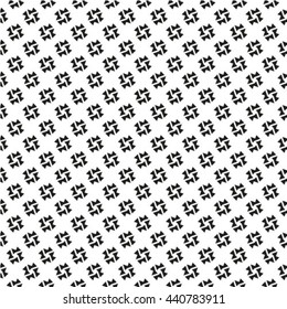 Black and white geometric seamless pattern, abstract background, vector.