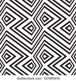 Black and white geometric seamless pattern. Simple regular background. Vector illustration