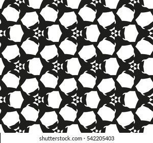 Black and white geometric seamless pattern. Simple regular background.