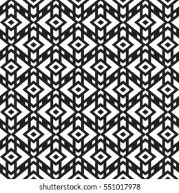 Black and white geometric seamless pattern. Simple regular background. Vector illustration