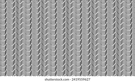 schwarz-weißer, geometrischer, nahtloser Muster, Hintergrund. Vektorgrafik,