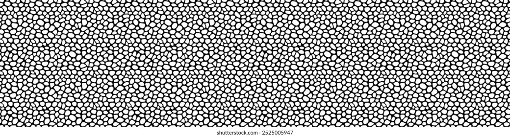 Black and white geometric seamless patterns vector. Irregular shapes repeated backdrop for web tiles, technology science and interior designs. line polygonal cells template background.