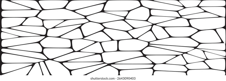 Black and white geometric seamless patterns vector set. Irregular shapes repeated backdrop for web tiles, science and interior designs.vector illustration.Eps 10.