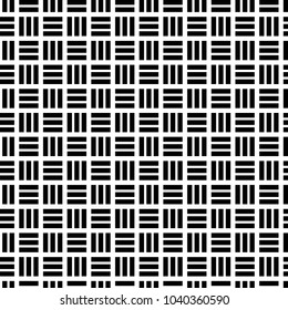 Black and white geometric seamless pattern.simple regular background.vector illustration.