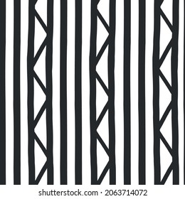 Black and white geometric seamless textur. Great for fabric, textiles, wallpaper, gift wrapping paper or stationary projects. 