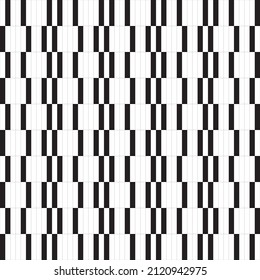 Black and white geometric shape seamless pattern. Vector illustration print for background, backdrop, textile, fabric, decoration. EPS10