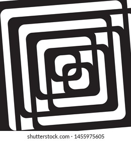 Black and white geometric shapes Vektor illustration