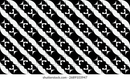 Padrão espiral geométrico preto e branco com efeito de ilusão ótica