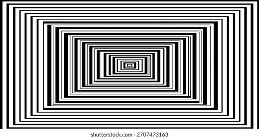 Padrão de Quadrado Geométrico Preto e Branco - Fundo Abstrato da Ilusão Óptica