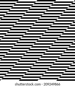 Black and white geometric stripe seamless pattern abstract background, vector, eps10.