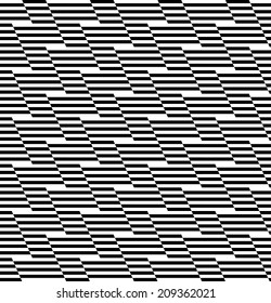 Black and white geometric stripe seamless pattern abstract background, vector, eps10.