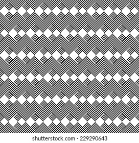 Black and white geometric stripe seamless pattern abstract background, vector, eps10.