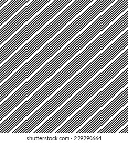 Black and white geometric stripe seamless pattern abstract background, vector, eps10.