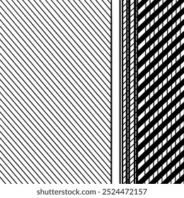 Patrón de diseño de funda de cojín de Vector geométrico en blanco y negro, utilizado para crear líneas geométricas de patrón repetitivo patrón gráfico de rayas sin fisuras. Diseño de rayas en zigzag para decoración, impresión, paquete