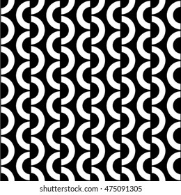 Black and white geometric vector pattern 
