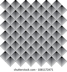 Black and white geometric wallpaper background pattern
