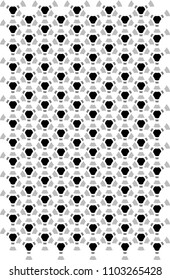 Black and White Geometric Wallpaper Background Pattern