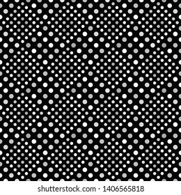 Black and white geometrical circle pattern background - grey vector graphic