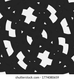 Black and white geometrical pattern.
