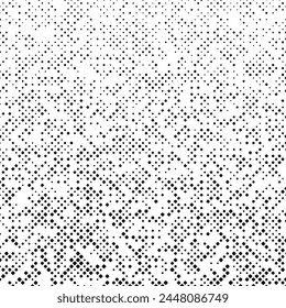 Fondo cuadrado diagonal aleatorio geométrico blanco y negro - diseño de Vector abstracto monocromo
