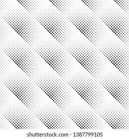 Black and white geometrical seamless circle pattern background - abstract vector design