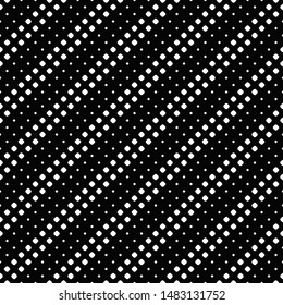 Black and white geometrical seamless square pattern background - monochrome abstract vector illustration