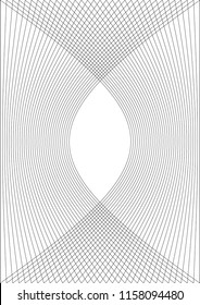 Black and white geometrical shape
