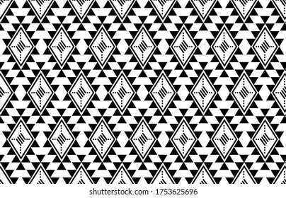 Schwarz-Weiß-Geometrie-Ornamente aus den Motiven der Vergangenheit, die berühmt sind. kann für verschiedene Funktionen verwendet werden