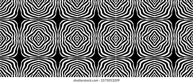 black and white gepmetrical pattern