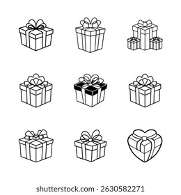 Black and White Gift Box Bundle 