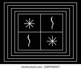 Papel de envoltura de regalo en blanco y negro