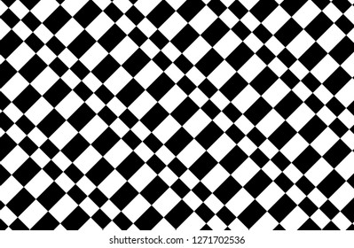 Black and white Gingham pattern.Texture from rhombus for - plaid,tablecloths,clothes,shirts, dresses,paper,bedding,blankets,quilts and other textile products.Vector illustration.EPS-10.