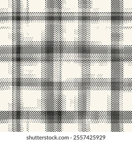 Black And White Glitch Check Pattern