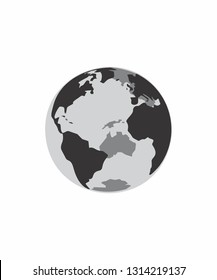 Black and white globe
