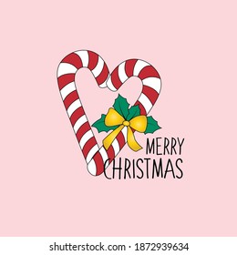 black and white gold shine ribbon leaf green pine tree text line merry christmas tee illustration art vector 