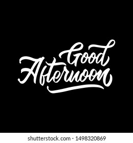 Black White Good Afternoon Lettering Stock Vector Royalty Free Black White Good Afternoon Lettering Stock Vector Royalty Free