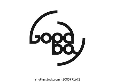diseño de escritura del logo Goodboy en blanco y negro para la industria de la convección para empresas o individuos