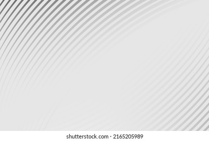 Black and white gradient abstract geometric background. flat geometry style for presentation layout. Grey curved line wave template banner. vector illustration