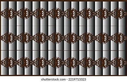 fondo de gradiente negro y blanco con motivos marrones oscuros