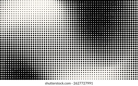 Black and White Gradient Dot Pattern Background for Modern Designs, Subtle Halftone Texture with Dotted Transition Effect for Contemporary Art Projects and Creative Templates