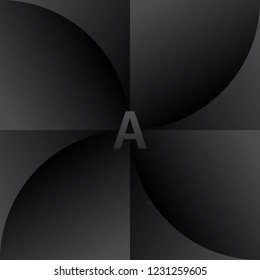 Black white gradient effect design template