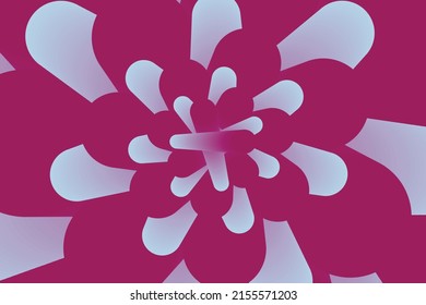 Diseño libre de fondo abstracto de flor gradiente negro y blanco
