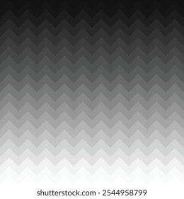 Fondo de patrón sin fisuras de ondas de cubo geométricas de gradiente blanco negro