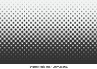 Black and white gradient halftone background. Comics style vector seamless pattern