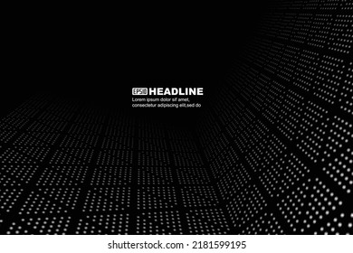 black and white gradient halftone pixel texture texture background