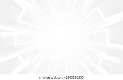 Diseño de Vector de fondo de estilo de ráfaga de rayos degradados en blanco y negro