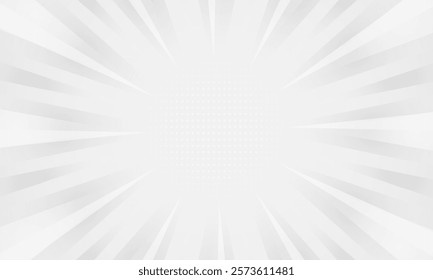 black and white gradient ray burst dot style background vector design