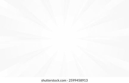 Black and white gradient ray burst dot style background vector design