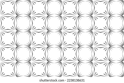 Black and white gradient stars pattern. Suitable for brand, fabric, cover, poster, card, and wallpaper.